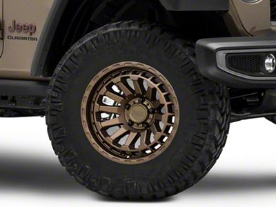 Black Rhino Raid Matte Bronze Wheel; 17x8.5; 0mm Offset (20-25 Jeep Gladiator JT)