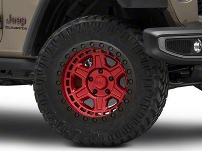 Black Rhino Reno Candy Red Wheel; 17x9; 0mm Offset (20-25 Jeep Gladiator JT)