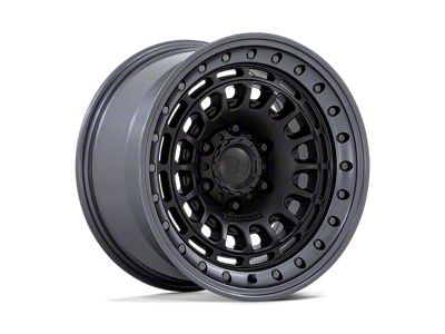 Black Rhino Sahara Matte Black with Gunmetal Lip Wheel; 17x9; -12mm Offset (20-25 Jeep Gladiator JT)