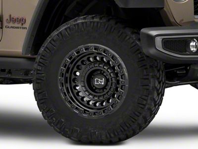 Black Rhino Sentinel Matte Black Wheel; 17x8.5; -18mm Offset (20-25 Jeep Gladiator JT)