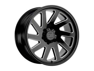 Black Rhino Thrust Gloss Black with Milled Spokes Wheel; 20x12; -44mm Offset (20-25 Jeep Gladiator JT)