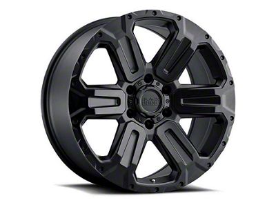 Black Rhino Wanaka Matte Black Wheel; 17x8.5; -18mm Offset (20-25 Jeep Gladiator JT)