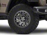 Black Rhino Warlord Matte Gunmetal Wheel; 17x9; -12mm Offset (20-25 Jeep Gladiator JT)