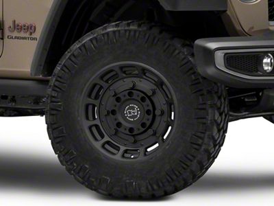 Black Rhino Warthog Matte Black Wheel; 17x8.5; -18mm Offset (20-25 Jeep Gladiator JT)