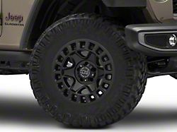 Black Rhino York Matte Black Wheel; 17x9; -12mm Offset (20-26 Jeep Gladiator JT)