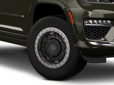 Black Rhino Abrams Gloss Gunblack with Machined Dark Tint Lip Wheel; 18x9.5; -18mm Offset (22-25 Jeep Grand Cherokee WL)