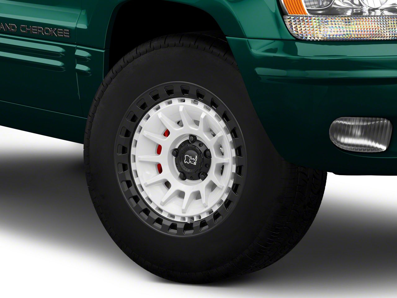Black Rhino Jeep Wrangler Barrage Gloss White on Matte Black