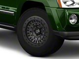 Black Rhino Barricade Gun Black with Black Rock Guard Wheel; 17x8.5; -18mm Offset (05-10 Jeep Grand Cherokee WK, Excluding SRT8)