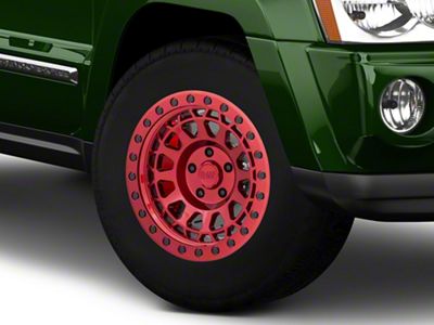Black Rhino Primm Candy Red with Black Bolts Wheel; 17x9; -18mm Offset (05-10 Jeep Grand Cherokee WK, Excluding SRT8)