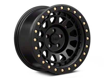 Black Rhino Primm Matte Black with Brass Bolts Wheel; 17x9; -18mm Offset (93-98 Jeep Grand Cherokee ZJ)