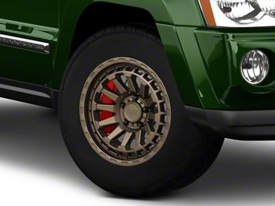 Black Rhino Raid Matte Bronze Wheel; 17x8.5; 0mm Offset (05-10 Jeep Grand Cherokee WK, Excluding SRT8)