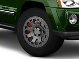 Black Rhino Warlord Matte Gunmetal Wheel; 17x9; -12mm Offset (05-10 Jeep Grand Cherokee WK, Excluding SRT8)
