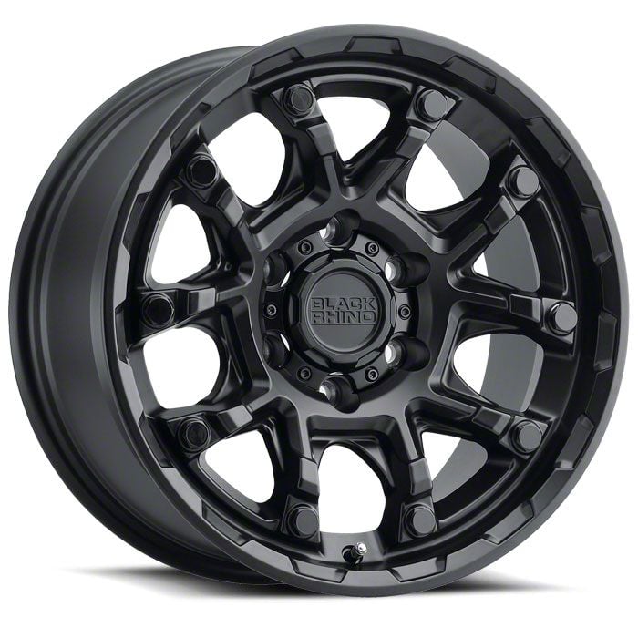 thumbnail image 2 of 4-Black Rhino Ozark 17x9.5 6x4.5" +12mm Matte Black Wheels Rims 17" Inch 2 of 12