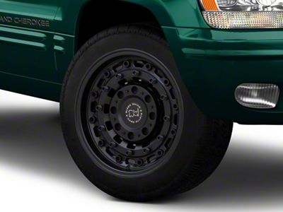Black Rhino Arsenal Textured Matte Black Wheel; 20x9.5; 0mm Offset (99-04 Jeep Grand Cherokee WJ)