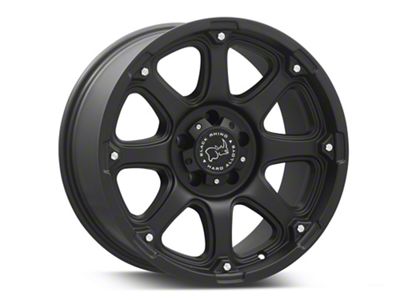 Black Rhino Glamis Matte Black Wheel; 18x9; -12mm Offset (99-04 Jeep Grand Cherokee WJ)
