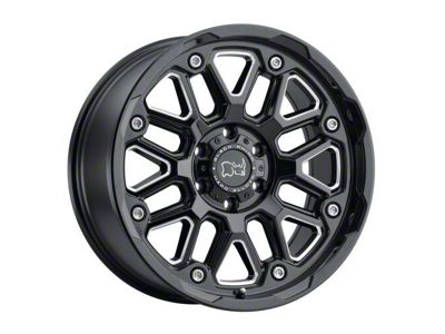 Black Rhino Hollister Gloss Black Milled Wheel; 18x9.5; -18mm Offset (99-04 Jeep Grand Cherokee WJ)