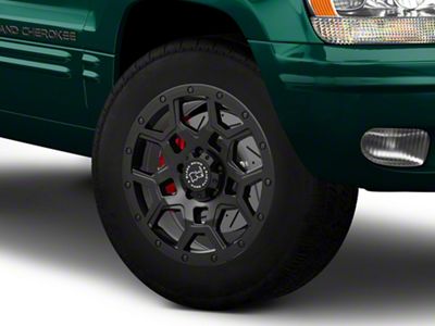 Black Rhino Overland Matte Black Wheel; 18x9.5; -18mm Offset (99-04 Jeep Grand Cherokee WJ)