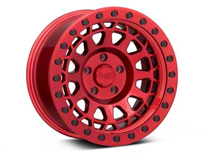 Black Rhino Primm Candy Red with Black Bolts Wheel; 17x9; -18mm Offset (99-04 Jeep Grand Cherokee WJ)