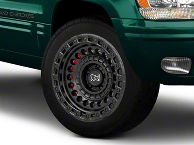 Black Rhino Sentinel Matte Black Wheel; 20x9.5; -18mm Offset (99-04 Jeep Grand Cherokee WJ)