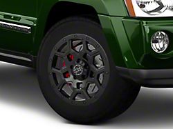 Black Rhino Overland Matte Black Wheel; 18x9.5; -18mm Offset (05-10 Jeep Grand Cherokee WK)