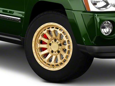 Black Rhino Raid Gold Wheel; 18x9.5; -18mm Offset (05-10 Jeep Grand Cherokee WK)