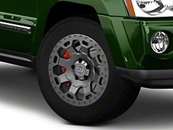 Black Rhino Warlord Matte Gunmetal Wheel; 18x9; -12mm Offset (05-10 Jeep Grand Cherokee WK)
