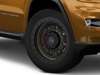 Black Rhino Abrams Olive Drab Green Wheel; 20x9.5; -18mm Offset (11-21 Jeep Grand Cherokee WK2)
