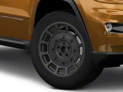 Black Rhino Warthog Matte Black Wheel; 20x9.5; 2mm Offset (11-21 Jeep Grand Cherokee WK2)