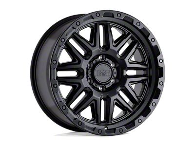 Black Rhino Alamo Matte Black with Black Bolts Wheel; 18x9; -18mm Offset (18-25 Jeep Wrangler JL)