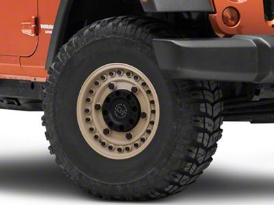 Black Rhino Armory Desert Sand Wheel; 16x8; -10mm Offset (07-18 Jeep Wrangler JK)