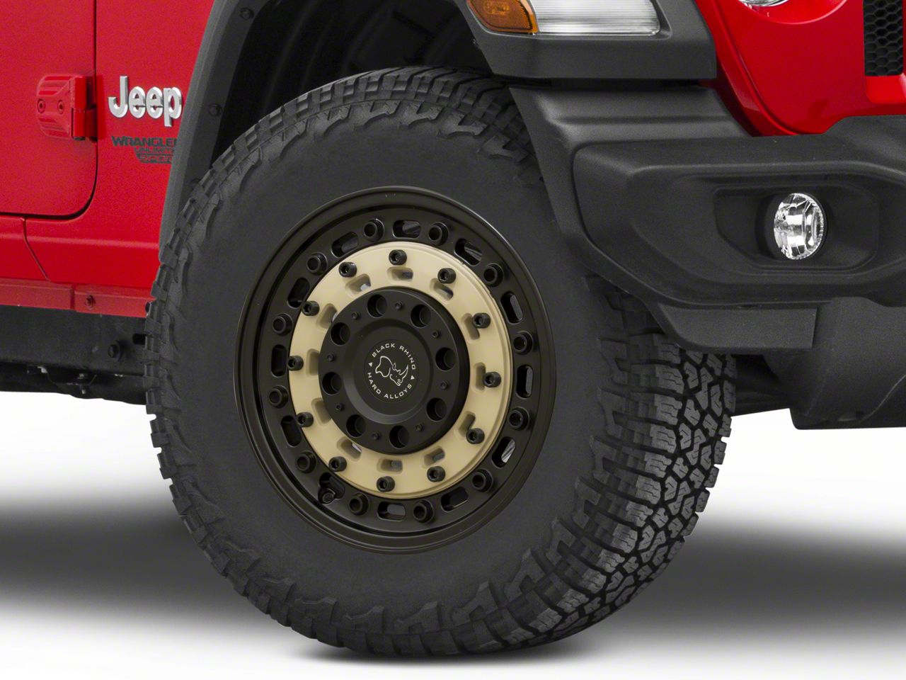 Black Rhino Jeep Wrangler Arsenal Sand On Black Wheel; 18x8
