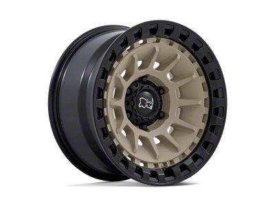 Black Rhino Barrage Desert Sand on Matte Black Wheel; 17x8.5; -10mm Offset (18-25 Jeep Wrangler JL)