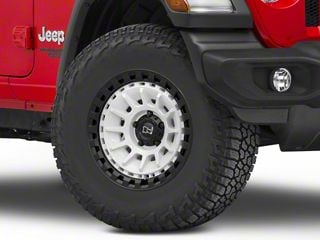Matte Black and White Wheels: Jeep Wrangler Style Matte Black and White Wheels: Jeep Wrangler Style