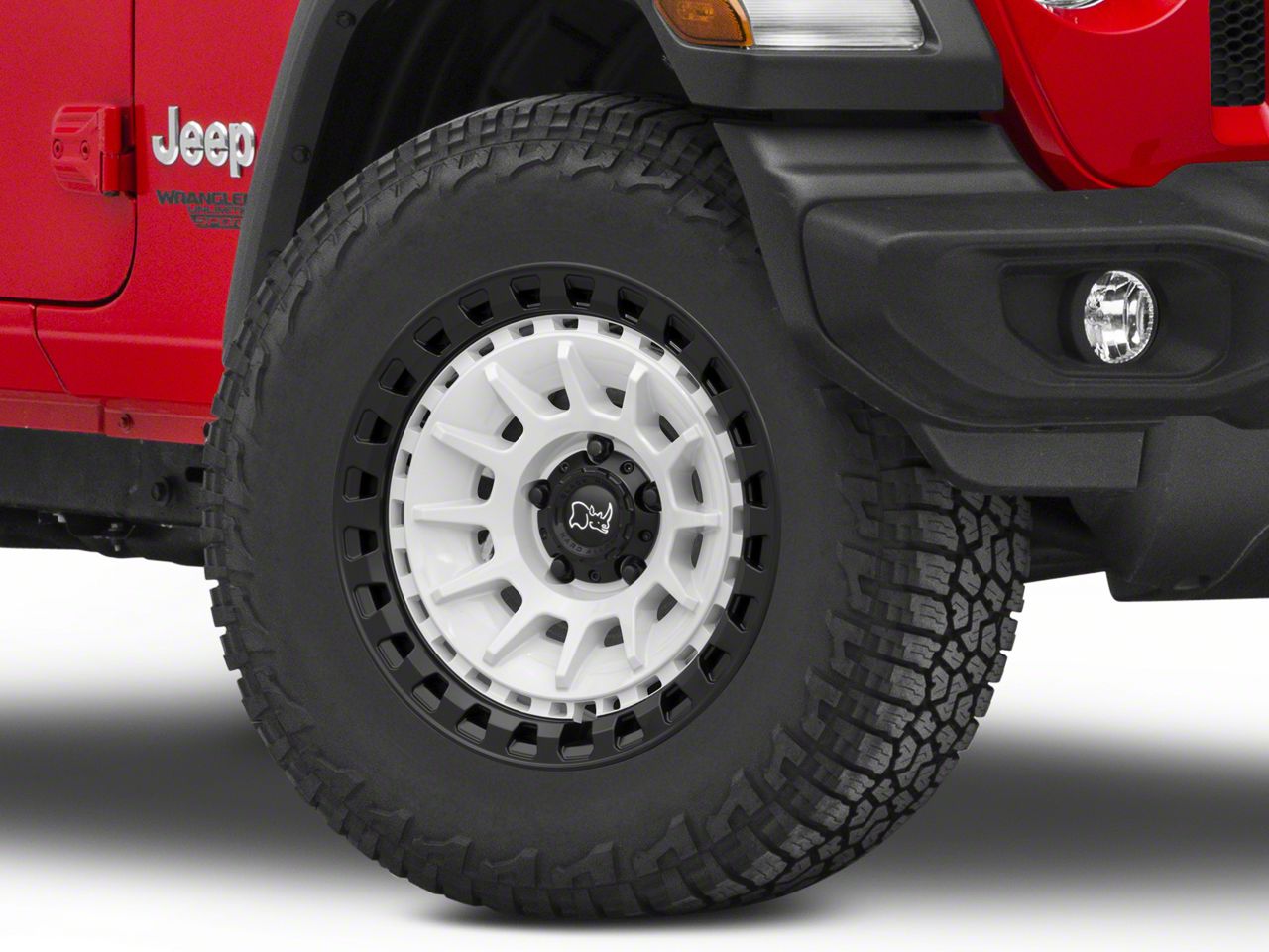 Black Rhino Jeep Wrangler Barrage Gloss White on Matte Black