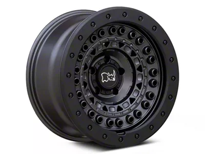 Black Rhino Barricade Gunblack with Black Rock Guard Wheel; 17x8.5; -18mm Offset (97-06 Jeep Wrangler TJ)