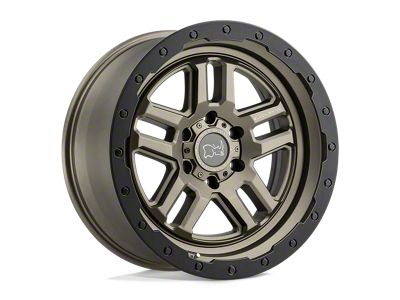 Black Rhino Barstow Matte Bronze with Matte Black Ring Wheel; 20x9.5; -18mm Offset (18-25 Jeep Wrangler JL)