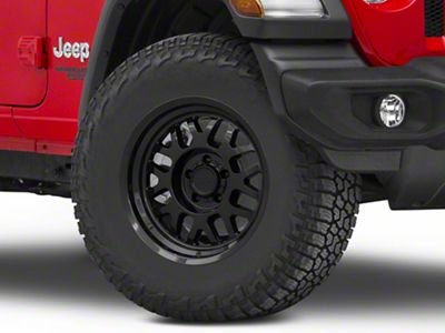 Black Rhino Delta Gloss Black Wheel; 17x9.5; -18mm Offset (18-25 Jeep Wrangler JL)