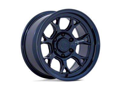 Black Rhino Etosha Gloss Midnight Blue Wheel; 17x8.5; 20mm Offset (18-25 Jeep Wrangler JL)