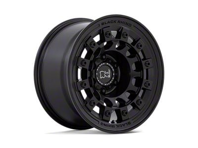 Black Rhino Fuji Matte Black Wheel; 17x8; 20mm Offset (87-95 Jeep Wrangler YJ)