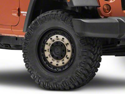 Black Rhino Arsenal Sand On Black Wheel; 18x9.5; 0mm Offset (07-18 Jeep Wrangler JK)