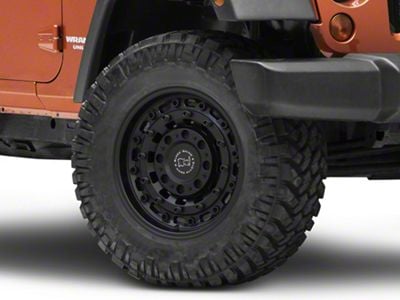 Black Rhino Arsenal Textured Matte Black Wheel; 18x9.5; -18mm Offset (07-18 Jeep Wrangler JK)