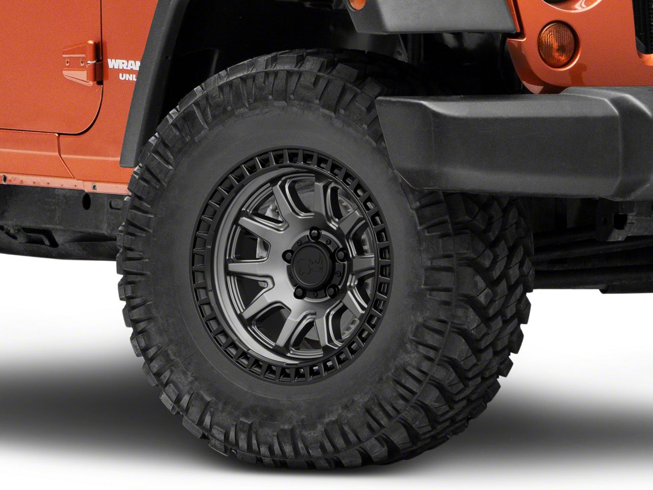 Black Rhino Jeep Wrangler Calico Matte Gunmetal with Matte