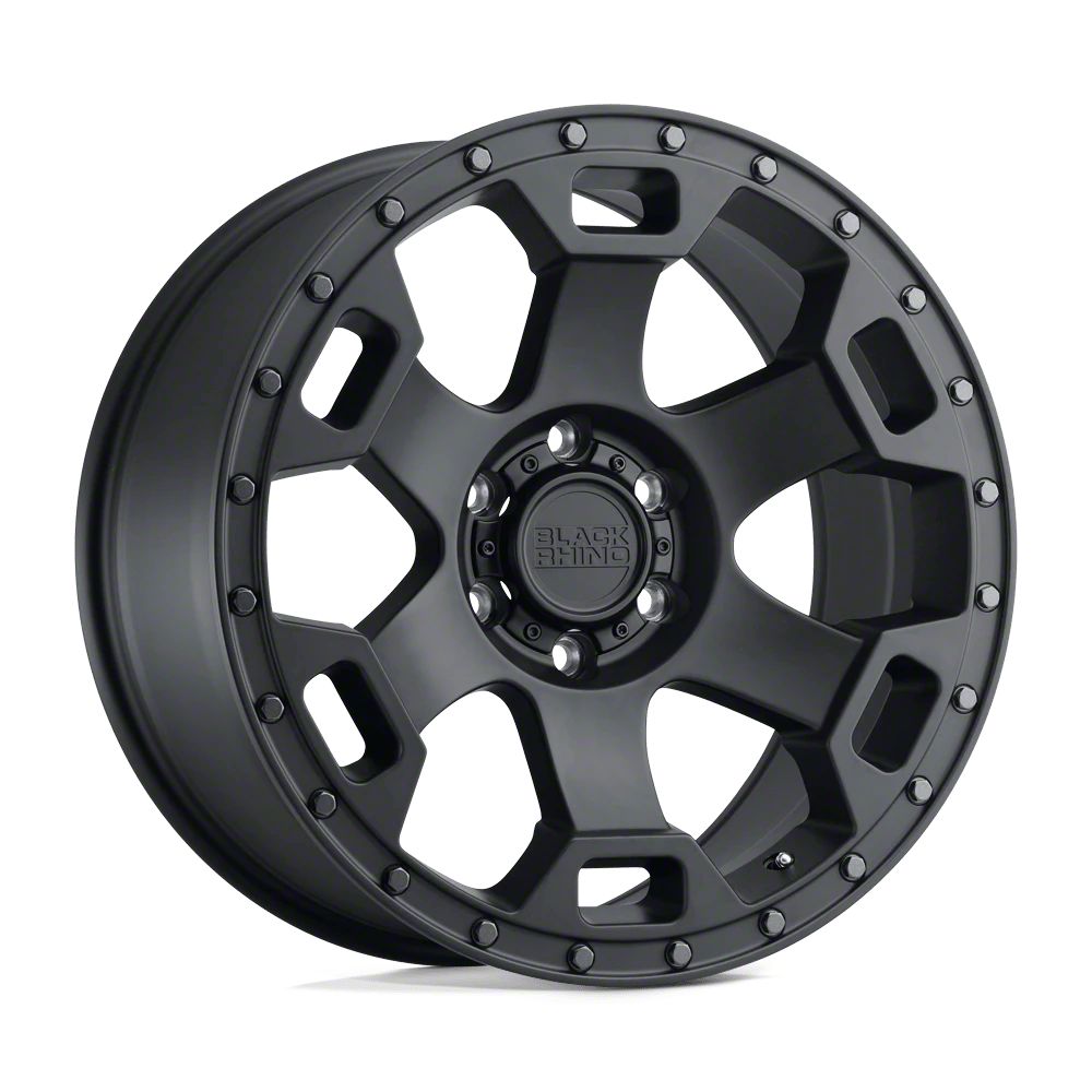 thumbnail image 2 of 4-Black Rhino Ozark 17x9.5 6x4.5" +12mm Matte Black Wheels Rims 17" Inch 2 of 12