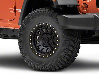 Fuel Wheels Jeep Wrangler Zephyr Matte Black Wheel; 17x9 