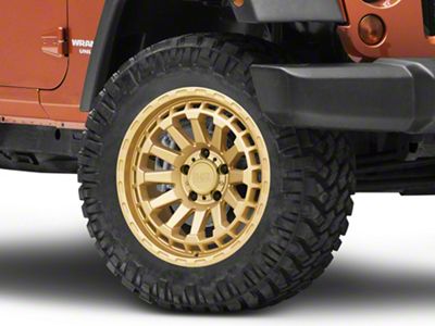 Black Rhino Raid Gold Wheel; 20x9.5; -18mm Offset (07-18 Jeep Wrangler JK)