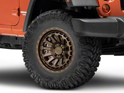 Black Rhino Raid Matte Bronze Wheel; 17x8.5; 0mm Offset (07-18 Jeep Wrangler JK)