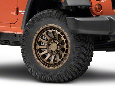 Black Rhino Raid Matte Bronze Wheel; 18x9.5; 2mm Offset (07-18 Jeep Wrangler JK)