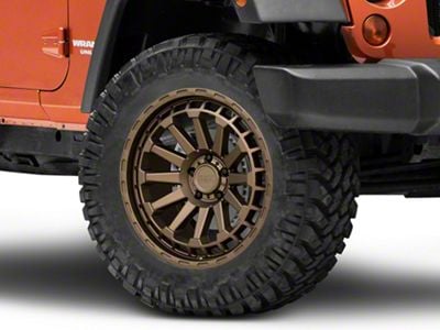 Black Rhino Raid Matte Bronze Wheel; 20x9.5; 2mm Offset (07-18 Jeep Wrangler JK)
