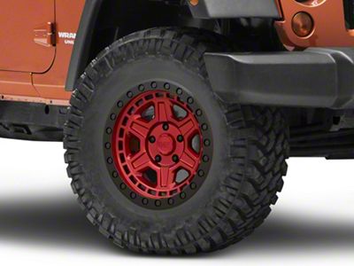 Black Rhino Reno Candy Red Wheel; 17x9; 0mm Offset (07-18 Jeep Wrangler JK)