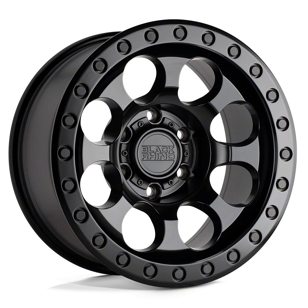 Black Rhino Jeep Wrangler Riot Matte Black Wheel; 17x8.5; -38mm Offset ...